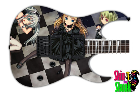  Guitar Skin Anime2 Checkers 