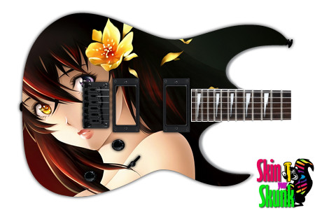  Guitar Skin Anime2 Flower 