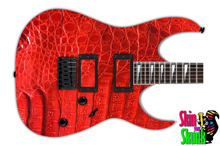  Guitar Skin Skinshop Alligator Red 