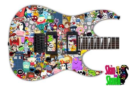  Guitar Skin Stickers Style 