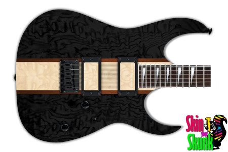  Guitar Skin Woodshop Stripes Black 