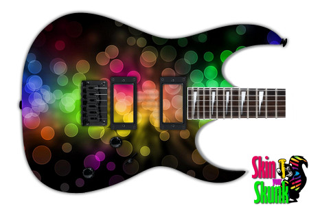  Guitar Skin Abstractone Dots 