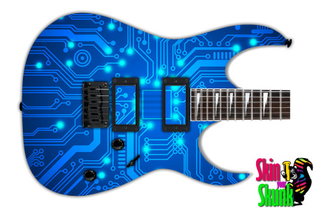  Guitar Skin Abstractpatterns Bluechip 