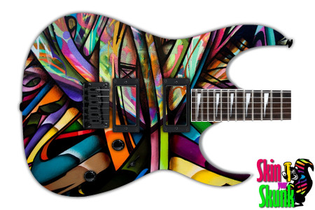  Guitar Skin Abstractpatterns Glass 