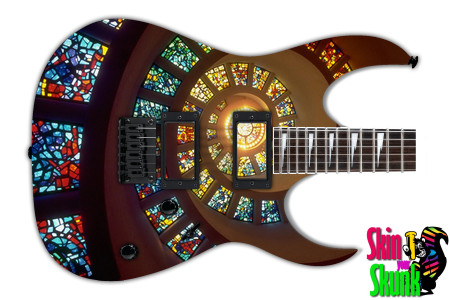 Guitar Skin Abstracttwo Glass 