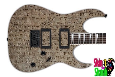  Guitar Skin Ancient Tablet 