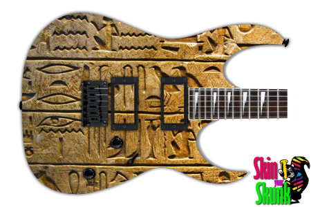  Guitar Skin Ancient Writing 