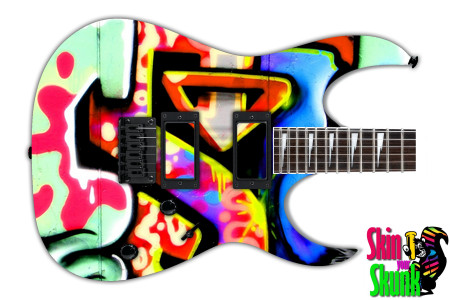  Guitar Skin Graffiti Anger 
