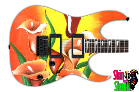  Guitar Skin Pp Callalilies 