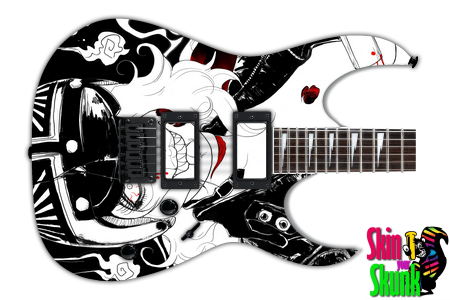  Guitar Skin Awesome Bikergirl 