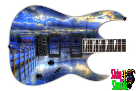  Guitar Skin Beautiful Scene 