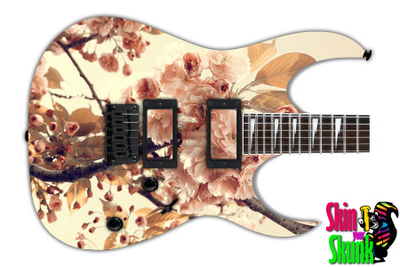  Guitar Skin Ornate Flowers 