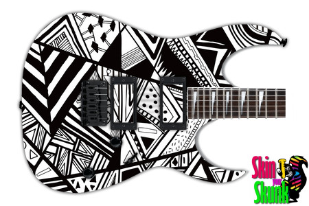  Guitar Skin Bw1 Lines 