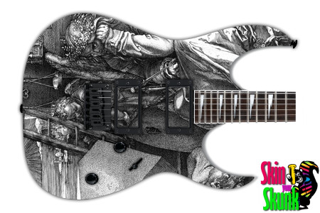  Guitar Skin Engraved Await 