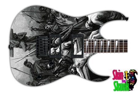  Guitar Skin Engraved Jesus 