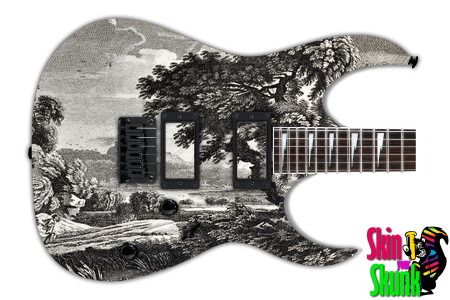  Guitar Skin Engraved Tree 
