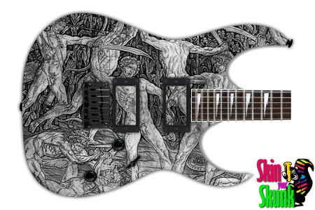  Guitar Skin Engraved War 