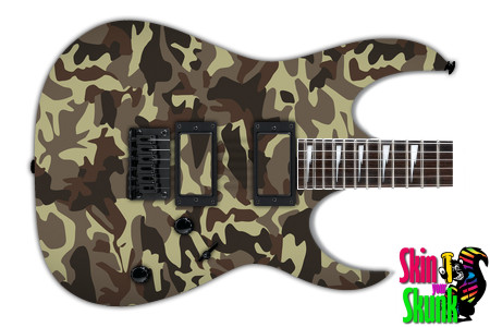  Guitar Skin Camo Brown 2 