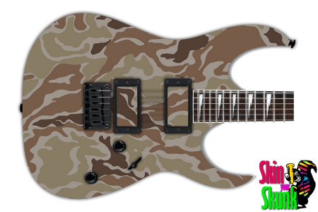  Guitar Skin Camo Brown 3 