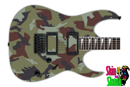 Guitar Skin Camo Brown 4 