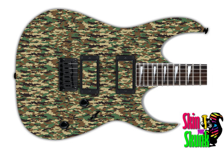  Guitar Skin Camo Brown 6 