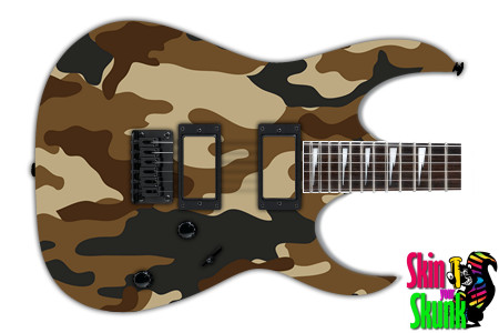 Guitar Skin Camo Brown 8 