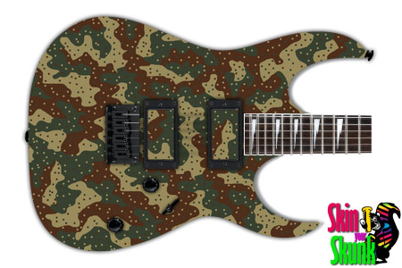  Guitar Skin Camo Green 10 