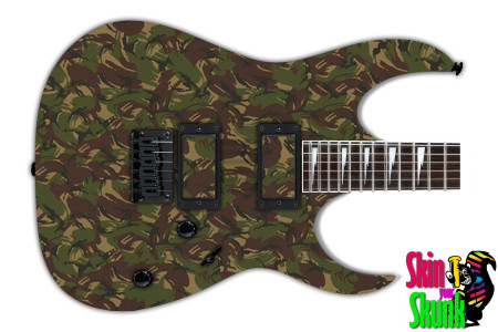  Guitar Skin Camo Green 21 