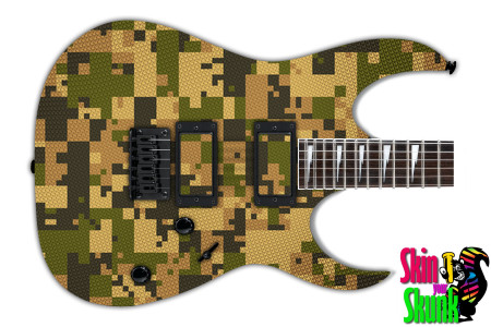  Guitar Skin Camo Green 23 