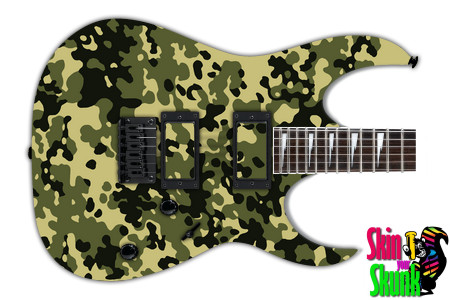  Guitar Skin Camo Green 6 