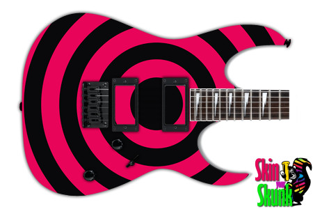  Guitar Skin Bullseye Inversepink 