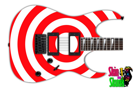  Guitar Skin Bullseye Red 