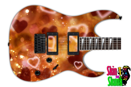  Guitar Skin Girlrock Hearts 