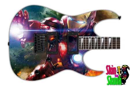  Guitar Skin Comics Fire 