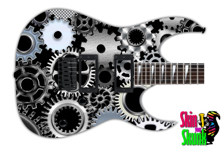  Guitar Skin Steampunk Chrome 