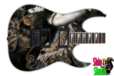  Guitar Skin Steampunk Girl 