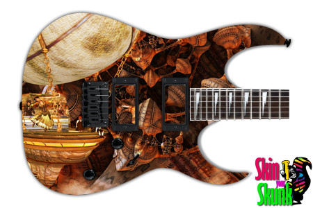  Guitar Skin Steampunk Ship 