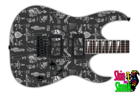  Guitar Skin Tattoos Pattern 