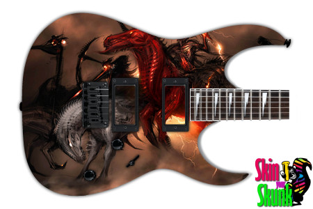  Guitar Skin Gothic Horsemen 