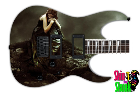  Guitar Skin Gothic Sad 