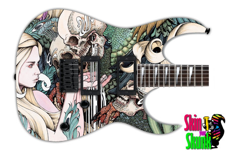  Guitar Skin Skull Feeding 