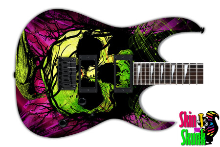  Guitar Skin Skull Pretty 