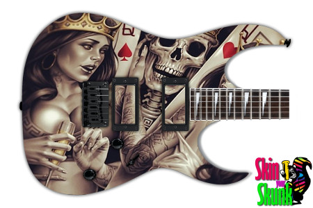  Guitar Skin Skull Suit 
