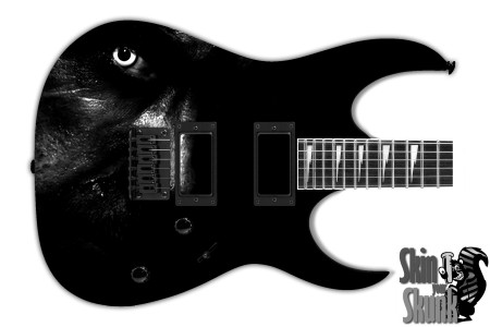  Guitar Skin Subtle Dark Hello 