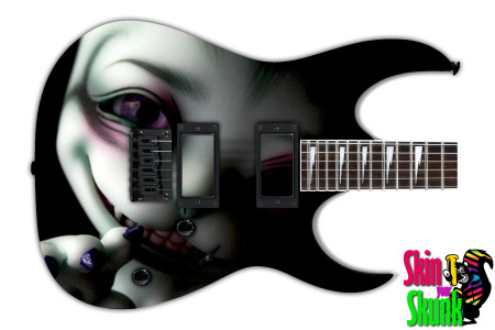  Guitar Skin Subtle Dark Kitty 