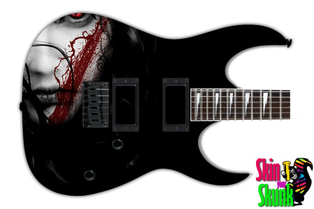  Guitar Skin Subtle Dark Woman 