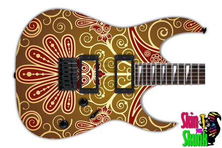  Guitar Skin Elegant Flower 