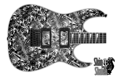  Guitar Skin Elegant Metal 