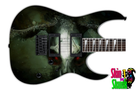  Guitar Skin Dark Shadows Bones 