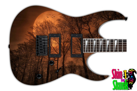  Guitar Skin Dark Shadows Night 